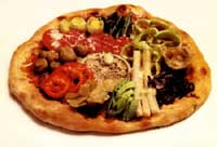 Пицца с овощами, вегетарианская кулинария. Кулинарные рецепты: блюда из овощей. Путешествие в страну Кулинария.